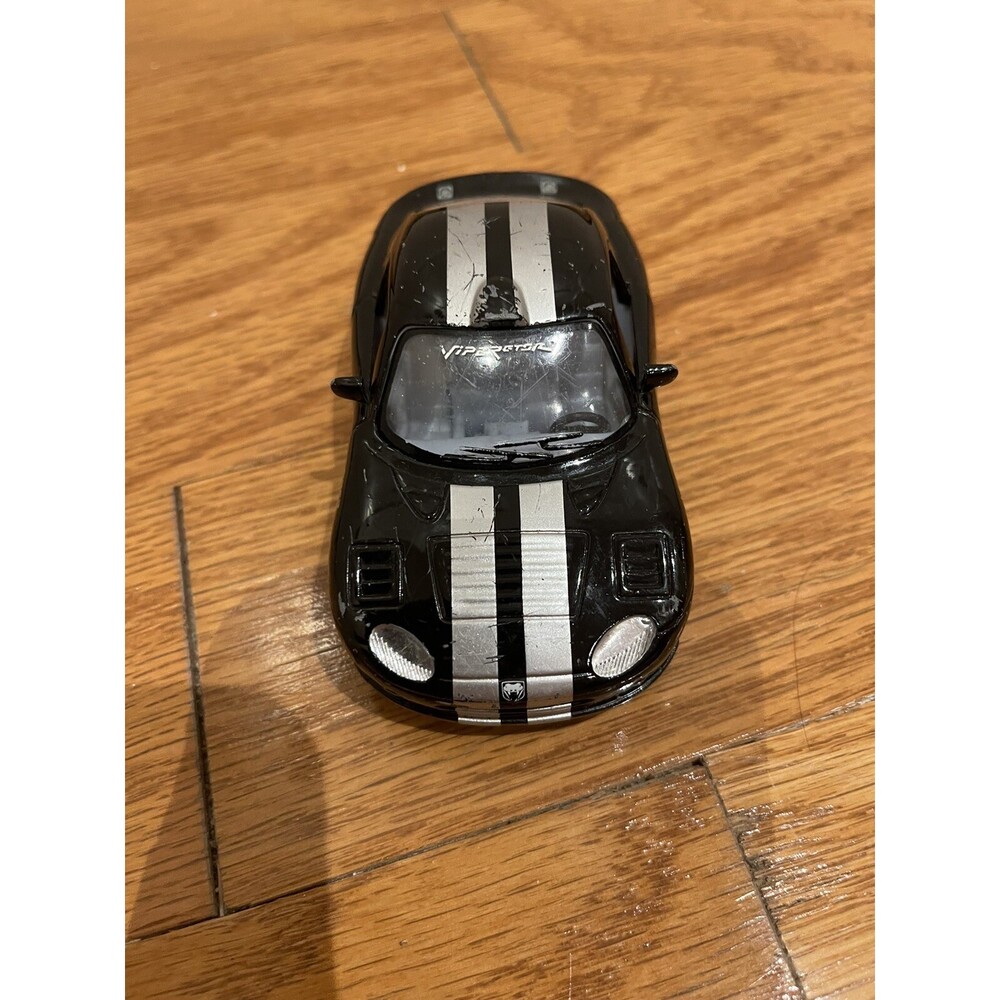 Kinsmart Dodge Viper GTSR Black/Silver 1:36 Wind-Up Loose Die Cast Car